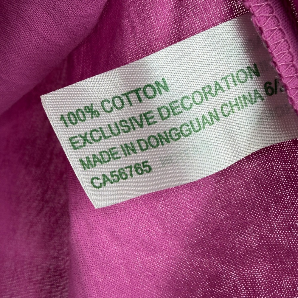 Lil Cactus Purple Smocked Bishop Puppy Dog Dress Size 4T 100% Cotton - Picture 6 of 8